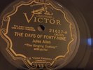 1920s Country JULES ALLEN Victor 21627 Days of 49/Home on the Range E+