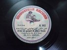 K L SAIGAL  HINDI SONG H 862 RARE 78 RPM RECORD 10