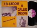 J.B. LENOIR & WILLIE DIXON One Of These Mornings LP 1982 UK Near Mint