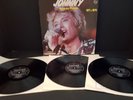 JOHNNY HALLYDAY COFFRET 3 VINYLES FACE AU PUBLIC  1971 a 1979  - RARE