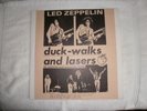 LED ZEPPELIN LIVE DUCKWALKS AND LASERS 2 LP RED VINYL #407 OF 500 EXCELLENT