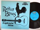 BLUES LP - LIGHTNIN' SLIM - ROOSTER BLUES Excello LP-8000 1989 Re-Issue VG++