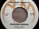 Towanda Barnes - You Don't Mean It. Northern Soul