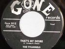 HEAR IT 50's Doo-Wop 45 rpm record The Channels 