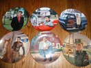ELVIS PRESLEY COLLECTORS PLATE IN THE FOOTSTEPS OF THE KING DELPHI SET OF 6