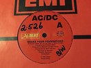 AC/DC - - SHAKE YOUR FOUNDATIONS - - Rare 1985 Australian ALBERT 7
