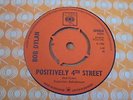 Bob Dylan - Positively 4th Street 1965 UK 45 CBS EX+