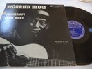 Mississippi John Hurt - Worried Blues LP - Original Piedmont  w/ Ear Mark   EX