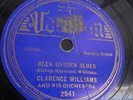 Clarence Williams - 78rpm single 10-inch – Vocalion #2541 Beer Garden Blues