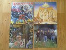 IRON MAIDEN - FOUR VINYL LP RECORDS - POWERSLAVE NUMBER BEAST SOMEWHERE IN TIME.