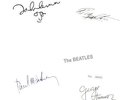 Beatles Rare Fantasy Signed Numbered 1 White Album Album Cover LP Vinyl Album