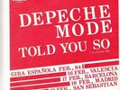 DEPECHE MODE Told You So ultr@r@re Spanish PROMO ONLY 7