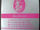 JANOS STARKER Beethoven cello sonatas Nr MINT original '52 Period SPL-561 dg 1st