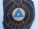 VTG 6-5 SPECIAL ROCK N ROLL CLUB SIX FIVE CLOTH BADGE / PATCH #1