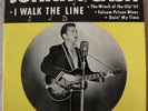 JOHNNY CASH I Walk the Line/Folsum Prison Blues SUN EP-113 four track 45rpm 1958