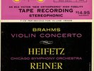 RCA 2-TRACK STEREO TAPE ECS-4: BRAHMS VIOLIN  CONCERTO / HEIFETZ / REINER / TAS