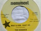 RARE US GARAGE 45 The Hangmen What A Girl Can't Do/ Girl Who Faded Away