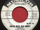 JESSE JAMES   DREAMS NEVER HURT NOBODY   MOD POPCORN RARE NORTHERN SOUL 45 PROMO