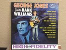 George Jones Salutes Hank Williams lp White label w/Company Letter NM 1960 DG