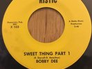 BOBBY DEE funk soul 45 Sweet Thing   Demo Ristic NM