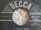 La Vie En Rose  Louis Armstrong  45 RPM Decca Label