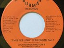 funk soul 45 JULIUS BROCKINGTON “This Feeling (Freedom)”  BURMAN (D.C.) NM HEAR