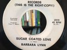 BARBARA LYNN 45 Nice And Easy / Sugar Coated RARE NORTHERN SOUL on COPYRIGHT