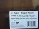 JOY DIVISION Unknown Pleasures LP RHINO 180G EDITION FROM MASTER TAPES 2007