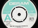 Rare 60's UK Pop Psych Soul 45 -  DOUBLE FEATURE - BABY GET... (Deram) Demo 45