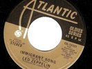 LED ZEPPELIN Immigrant Song Vinyl Record 7 Inch US Atlantic OS-13131 EX