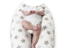 Snoozzz - Voedingskussen -incl. Buitenhoes- Stars-Grey