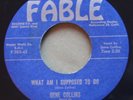 GENE COLLINS What Am I Supposed To Do FABLE585/586 Honky Tonk Country 1957 45rpm