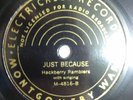 NM- Hackberry Ramblers: Bonnie Blue Eyes / Just Because - Montgomery Ward M-4816