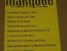 Marquee Club August 1978 Flyer (Vibrators/Ultravox/Motors/Bethnal/Racing Cars)