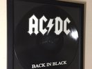 AC/DC Back in Black Picture Disc in Black Frame