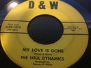 SOUL DYNAMICS - My Love Is Gone - Sweet Northern Soul D&W 45