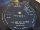 THE BEATLES ALL YOU NEED IS LOVE NO LIVE CREDIT