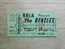 The Beatles - 1966 Dodger Stadium Ticket Stub original Green Reserved Level