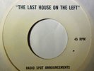 Last House on the Left 1972 Radio Spots One Sided 45 
