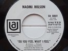 Northern Soul NAOMI WILSON Do you feel what i feel UA Demo PROMO White label NM