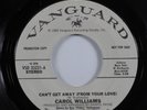 Modern Soul Boogie 45 CAROL WILLIAMS Can't Get Away VANGUARD promo HEAR