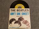 BEATLES AINT SHE SWEET b/w NOBODYS CHILD (EXT RARE 1964 1st PRESS W PIC SLEEVE)