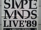 SIMPLE MINDS  1989  LORELEI + orig.Concert Poster -- Konzert Plakat  TOP 265