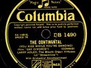 LARRY ADLER -MOUTH ORGAN- The Continental / Smoke gets in your eyes  78rpm S9744