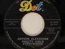 ARTHUR ALEXANDER Pretty Girls Everywhere / Baby Baby Dot Soul 45 HEAR