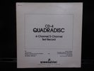 TEST RECORD CD-4 QUADRADISC (4-Channel/2-Channel) SOUNDBIRD VINYL LP