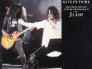 MICHAEL JACKSON & SLASH Give In To Me & Dirty Diana PICTURE SLEEVE 7