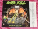 OVERKILL - UNDER THE INFLUENCE - 9tr LP - GERMANY  - 1988 1st PRESS - MEGAFORCE