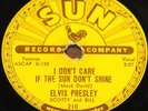 ELVIS PRESLEY GOOD ROCKIN b/w I DON'T CARE IF THE SUN USA SUN 78 RPM VG+ GRADE