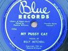 Billy Mitchell-My Pussy Cat Blue Records 125 78 risque R&B blues HEAR